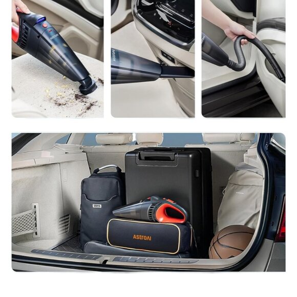 AstroAI Car Vacuum, Car Accessories, Portable Handheld Vacuum Cleaner with 12V D - Picture 3 of 11